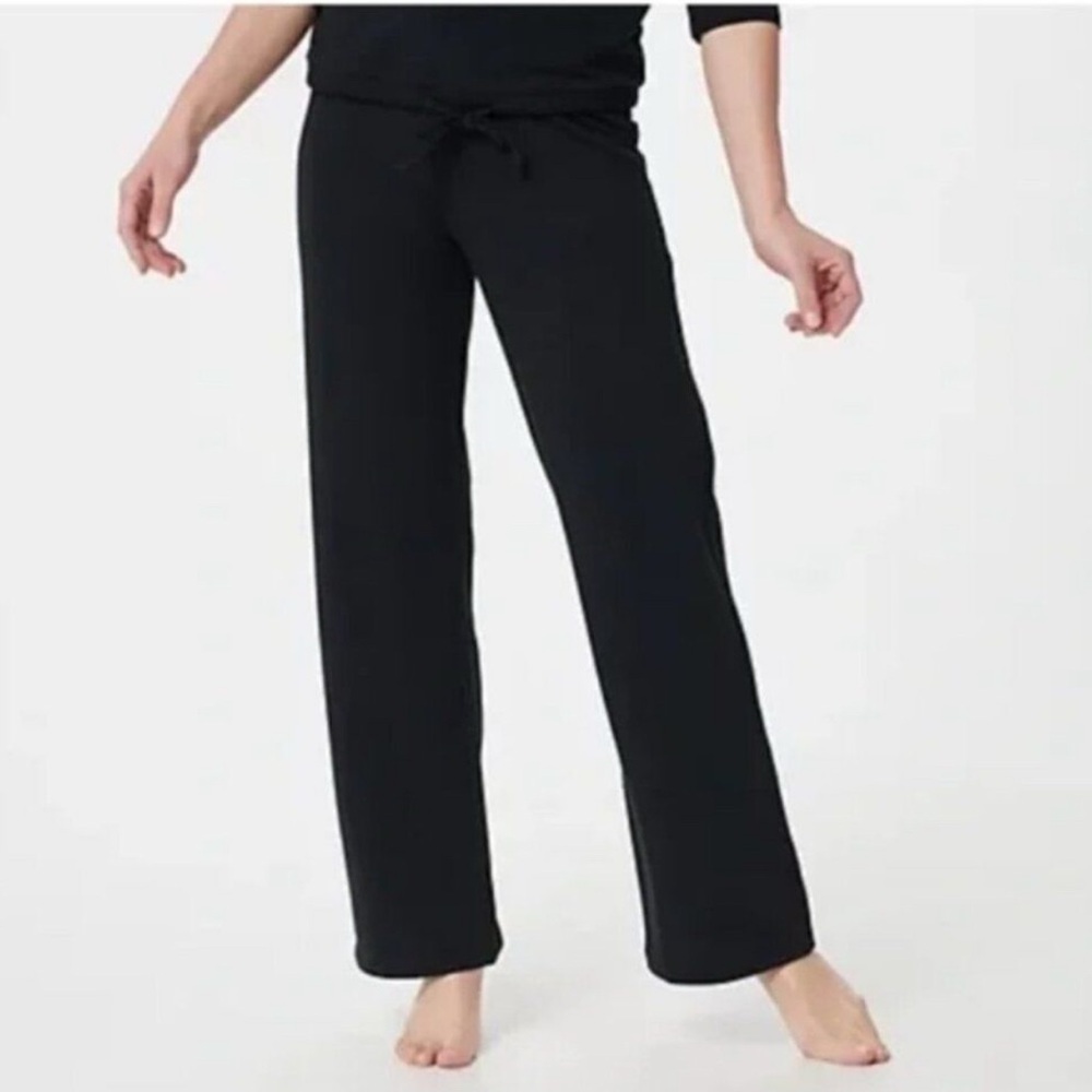 NEW Barefoot Dreams Malibu Collection Brushed Jersey Pants Sweats Black 3X NWT